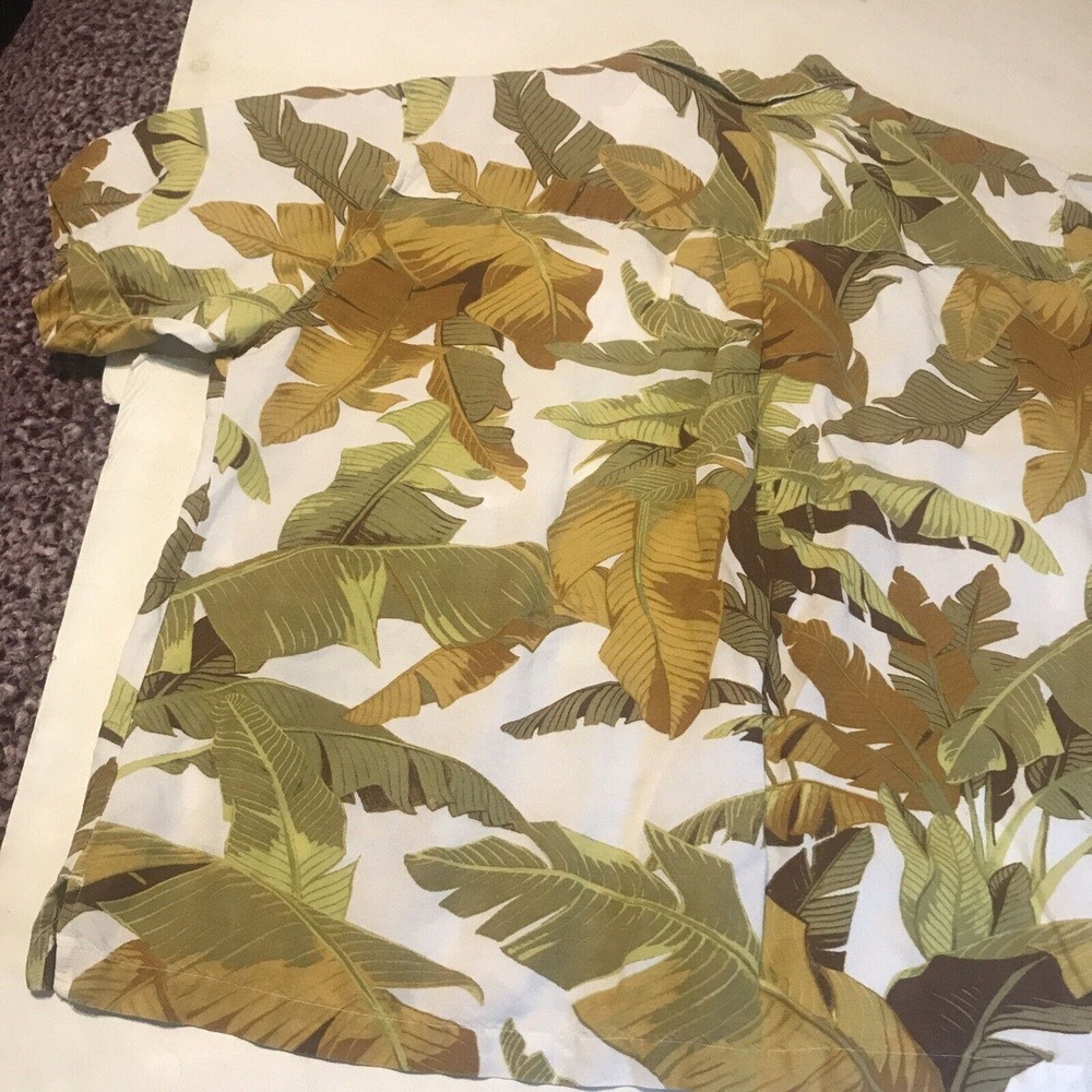 Centro Mens Shirt Size XXL Brown Hawaiian Short Sleeves 3954 - Picture 11 of 12